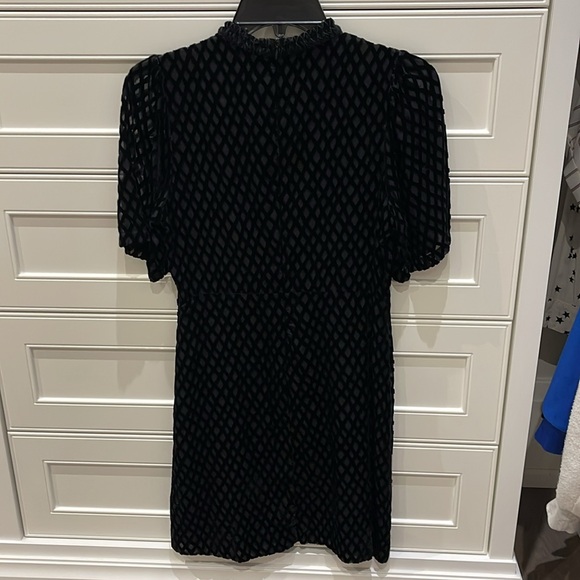 Maje | Dresses | Maje Velvet Pattern Shrt Sleeve Dress Size 1 - Picture 4 of 13
